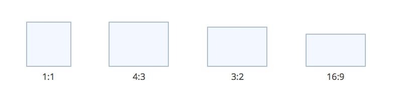 Standard image ratios