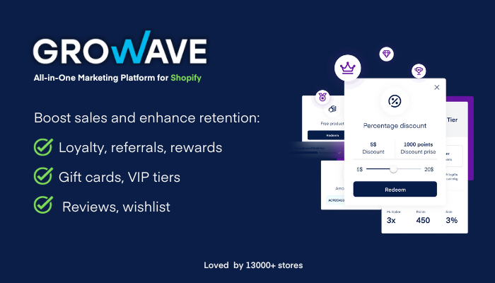 Growave loyalty app